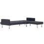 L-shaped dark gray polyester sofa bed by , Sofas - Ref: Foro24-282230, Price: 437,39 €, Discount: %