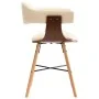 Dining chairs 2 units synthetic leather and curved cream wood by , dining chairs - Ref: Foro24-283139, Price: 252,27 €, Disco...