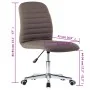 Esszimmerstühle, 2 Stück, in grauem Taupe-Stoff. von , Essstühle - Ref: Foro24-283608, Preis: 109,44 €, Rabatt: %