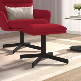 Samt-Fußstütze in Weinrot 60x60x36 cm von , Osmanen - Ref: Foro24-341631, Preis: 42,29 €, Rabatt: %