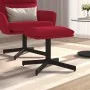 Velvet wine-colored footrest 60x60x36 cm by , Ottomans - Ref: Foro24-341631, Price: 43,02 €, Discount: %