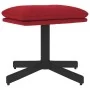Samt-Fußstütze in Weinrot 60x60x36 cm von , Osmanen - Ref: Foro24-341631, Preis: 42,29 €, Rabatt: %