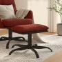 Footrest made of fabric and synthetic leather in wine color, measuring 60x60x36 cm. by , Ottomans - Ref: Foro24-341604, Price...