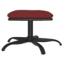 Footrest made of fabric and synthetic leather in wine color, measuring 60x60x36 cm. by , Ottomans - Ref: Foro24-341604, Price...