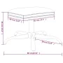 Footrest made of fabric and synthetic leather in wine color, measuring 60x60x36 cm. by , Ottomans - Ref: Foro24-341604, Price...