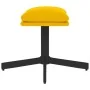 Reposapiés de terciopelo amarillo mostaza 60x60x36 cm de , Otomanas - Ref: Foro24-341633, Precio: 47,98 €, Descuento: %
