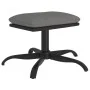 Light gray fabric and synthetic leather footrest 60x60x36 cm by , Ottomans - Ref: Foro24-341596, Price: 38,62 €, Discount: %