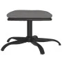 Light gray fabric and synthetic leather footrest 60x60x36 cm by , Ottomans - Ref: Foro24-341596, Price: 38,62 €, Discount: %