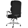 Reclining office chair in black synthetic leather by , Office chairs - Ref: Foro24-349629, Price: 115,63 €, Discount: %