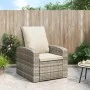 Reclining garden armchair and light brown synthetic rattan cushions by , Garden chairs - Ref: Foro24-364103, Price: 268,27 €,...