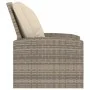 Reclining garden armchair and light brown synthetic rattan cushions by , Garden chairs - Ref: Foro24-364103, Price: 268,27 €,...