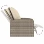 Gartenliege und Kissen aus hellem braunem Kunststoff-Rattan. von , Gartenstühle - Ref: Foro24-364103, Preis: 268,27 €, Rabatt: %