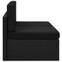 Sofá seccional de 2 plazas de ratán sintético negro de , Sofás modulares de exterior - Ref: Foro24-49503, Precio: 195,54 €, D...