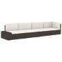Sofá seccional de 2 plazas de ratán sintético negro de , Sofás modulares de exterior - Ref: Foro24-49503, Precio: 195,54 €, D...