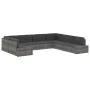 Sofá seccional de 2 plazas de ratán sintético negro de , Sofás modulares de exterior - Ref: Foro24-49503, Precio: 195,54 €, D...