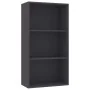 Estantería de 3 niveles madera contrachapada gris 60x30x114 cm de , Librerías y estanterías - Ref: Foro24-800974, Precio: 76,...