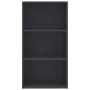 Estantería de 3 niveles madera contrachapada gris 60x30x114 cm de , Librerías y estanterías - Ref: Foro24-800974, Precio: 76,...