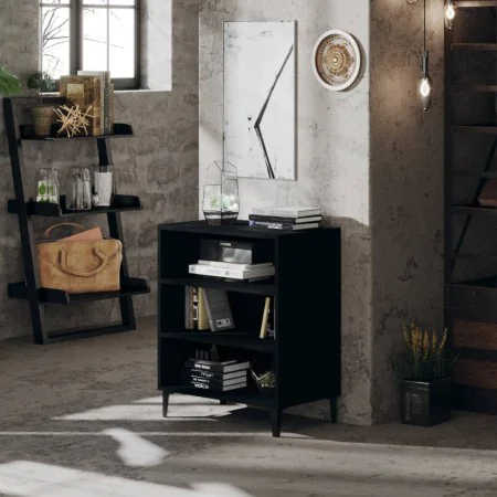 Aparador de madera contrachapada negro 57x35x70 cm de , Aparadores - Ref: Foro24-806059, Precio: 46,92 €, Descuento: %