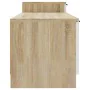TV-Möbel aus weißem und Eichen-Sperrholz, 158,5x36x45 cm. von , TV-Möbel - Ref: Foro24-811489, Preis: 83,78 €, Rabatt: %