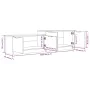 TV-Möbel aus weißem und Eichen-Sperrholz, 158,5x36x45 cm. von , TV-Möbel - Ref: Foro24-811489, Preis: 83,78 €, Rabatt: %