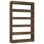 Regal/Trennwand Eiche geräuchert 100x30x166 cm von , Bücherregale und Regale - Ref: Foro24-813638, Preis: 109,51 €, Rabatt: %