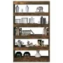 Smoked oak shelving / space divider 100x30x166 cm by , Bookcases and shelves - Ref: Foro24-813638, Price: 109,51 €, Discount: %