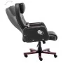 Silla de oficina de cuero sintético negra de , Sillas de oficina - Ref: Foro24-20376, Precio: 231,87 €, Descuento: %