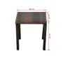 Sun loungers with a brown synthetic rattan table by , Loungers - Ref: Foro24-42496, Price: 342,49 €, Discount: %