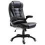 Black synthetic leather office chair by , Office chairs - Ref: Foro24-20231, Price: 239,06 €, Discount: %