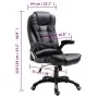 Black synthetic leather office chair by , Office chairs - Ref: Foro24-20231, Price: 239,06 €, Discount: %