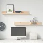 Wall shelves 2 units solid pine wood 80x11x9 cm by , Shelves and shelves - Ref: Foro24-823604, Price: 22,43 €, Discount: %