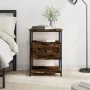 Nachttisch aus geräucherter Eichen-Ingenieurholz 40x42x56 cm. von , Nachttische - Ref: Foro24-826027, Preis: 40,73 €, Rabatt: %