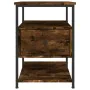 Nachttisch aus geräucherter Eichen-Ingenieurholz 40x42x56 cm. von , Nachttische - Ref: Foro24-826027, Preis: 40,73 €, Rabatt: %