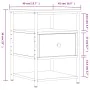 Nachttisch aus geräucherter Eichen-Ingenieurholz 40x42x56 cm. von , Nachttische - Ref: Foro24-826027, Preis: 40,73 €, Rabatt: %