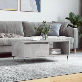 Mesa de centro madera contrachapada gris hormigón 90x50x36,5 cm de , Mesas de centro - Ref: Foro24-830560, Precio: 61,42 €, D...