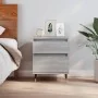 Bedside table made of gray Sonoma engineered wood, measuring 40x35x50 cm. by , Nightstands - Ref: Foro24-830664, Price: 43,94...