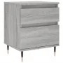 Bedside table made of gray Sonoma engineered wood, measuring 40x35x50 cm. by , Nightstands - Ref: Foro24-830664, Price: 43,94...