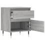 Mesita de noche madera de ingeniería gris Sonoma 40x35x50 cm de , Mesitas de noche - Ref: Foro24-830664, Precio: 43,90 €, Des...