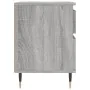 Mesita de noche madera de ingeniería gris Sonoma 40x35x50 cm de , Mesitas de noche - Ref: Foro24-830664, Precio: 43,90 €, Des...