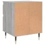 Bedside table made of gray Sonoma engineered wood, measuring 40x35x50 cm. by , Nightstands - Ref: Foro24-830664, Price: 43,94...