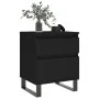 Bedside tables 2 units engineered wood black 40x35x50 cm by , Nightstands - Ref: Foro24-830687, Price: 99,73 €, Discount: %