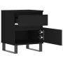 Bedside tables 2 units engineered wood black 40x35x50 cm by , Nightstands - Ref: Foro24-830687, Price: 99,73 €, Discount: %
