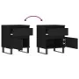 Bedside tables 2 units engineered wood black 40x35x50 cm by , Nightstands - Ref: Foro24-830687, Price: 99,73 €, Discount: %