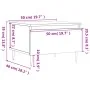 Mitteltisch aus grauem Beton-Ingenieurholz 50x46x35 cm von , Couchtisch - Ref: Foro24-830852, Preis: 45,19 €, Rabatt: %