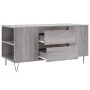 Graue Sonoma-Ingenieurholz-Couchtisch 102x44,5x50 cm von , Couchtisch - Ref: Foro24-831002, Preis: 77,77 €, Rabatt: %