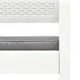 2-seater garden bench with white plastic cushions 120 cm by , garden benches - Ref: Foro24-48821, Price: 193,54 €, Discount: %
