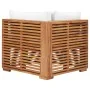 Corner garden sofa with cream cushion solid teak wood by , Modular outdoor sofas - Ref: Foro24-49375, Price: 407,07 €, Discou...