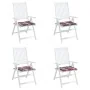 Garden chair cushions 4 pcs red checkered fabric 40x40x3 cm by , Cushions for chairs and sofas - Ref: Foro24-314033, Price: 2...
