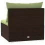 3-seater garden sofa with brown synthetic rattan cushions by , Garden sets - Ref: Foro24-317561, Price: 303,93 €, Discount: %