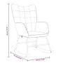 Grüner Stoff-Schaukelstuhl von , Schaukelstühle - Ref: Foro24-328012, Preis: 127,76 €, Rabatt: %